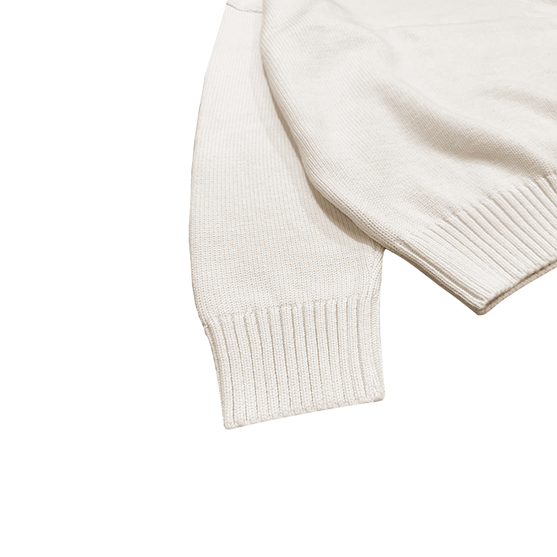 Royal wool knit ivor